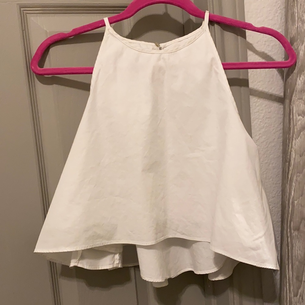 Cute double layered float Zara white shirt